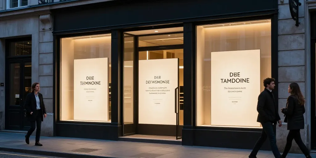 affiche vitrine immobilier